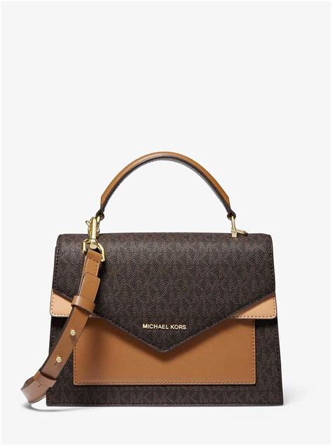 michael kors ludlow medium logo and leather satchel|Ludlow Medium Logo and Leather Satchel .